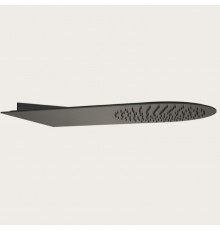 Верхний душ, Gessi, Tremillimetri, Tondo, 300*550, цвет-Black Metal Brushed PVD