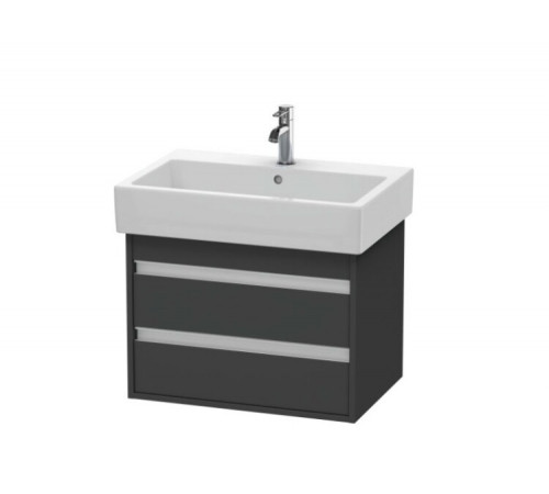 Тумба под раковину, Duravit, Ketho, шгв 650*440*480, раковина-необходимо заказать, цвет-графит матовый