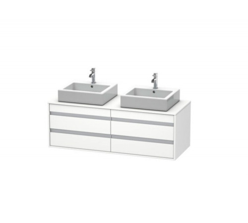 Тумба под раковину, Duravit, Ketho, шгв 1400*550*496, раковина-необходимо заказать, цвет-белый матовый