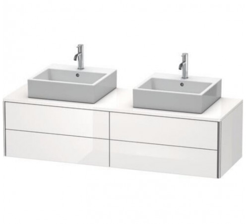 Тумба под раковину, Duravit, XSquare, шгв 1600*548*400, раковина-необходимо заказать, цвет-белый глянцевый