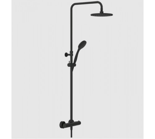 Душевая стойка, Gessi, Minimalistic shower, цвет-черный матовый