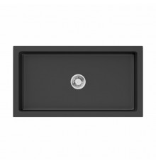 Мойка, OMOIKIRI, Mikura, шгв 840*460*254, отверстия для смесителя-отсутствуют, цвет-черный