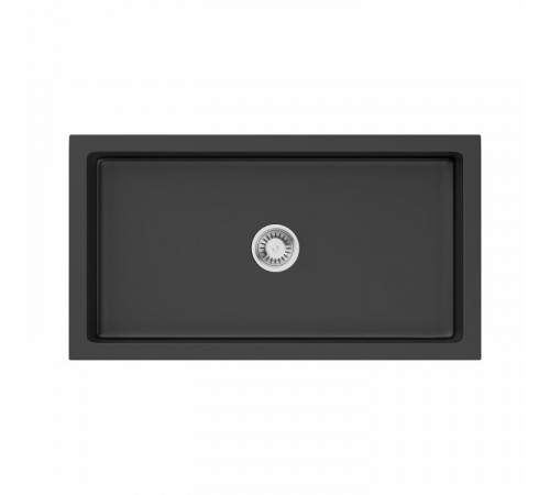 Мойка, OMOIKIRI, Mikura, шгв 840*460*254, отверстия для смесителя-отсутствуют, цвет-черный