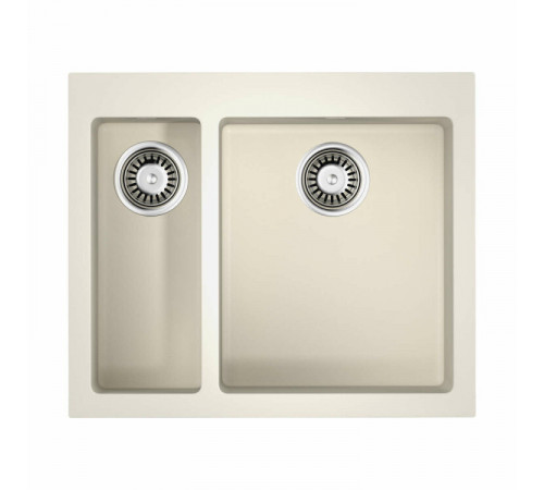 Мойка, OMOIKIRI, Bosen, шгв 590*500*220, отверстия для смесителя-3 промаркированных, чаши-2, цвет-белый