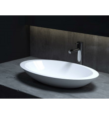 Раковина, Salini, Callista, шгв 575*350*85, отверстия для смесителя-отсутствуют, цвет-белый глянцевый
