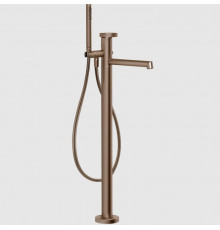 Смеситель для ванны и душа, Gessi, Anello, напольный, цвет-Copper Brushed PVD