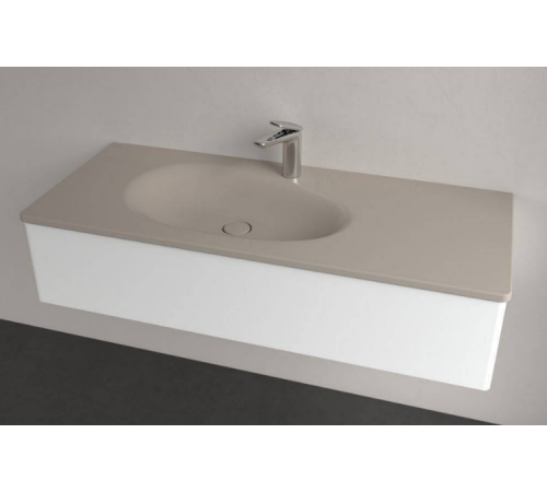 Раковина, Villeroy&Boch, Antao, шгв 1200*500*90, отверстия для смесителя-1, CeramicPlus, цвет-Almond