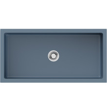 Мойка, Omoikiri, Mikura, шгв 910*460*254, отверстия для смесителя-отсутствуют, цвет-smoky blue