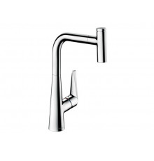 Смеситель для кухни, Hansgrohe, Talis Select M51, цвет-сталь