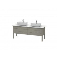 Тумба для консоли, Duravit, Luv, шгв 1733*570*743, раковина-необходимо заказать, цвет-каменно-серый шелковисто-матовый
