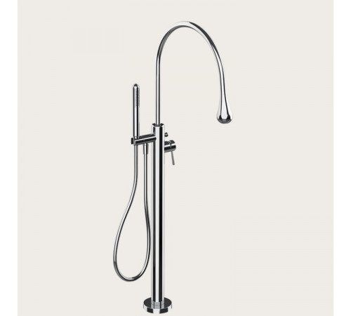 Смеситель для ванны и душа, Gessi, Goссia, напольный, цвет-хром