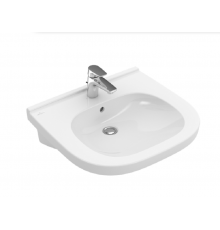 Раковина, Villeroy&Boch, O'Novo Vita, шг 610*550, отверстия для смесителя-1, цвет-альпийский белый