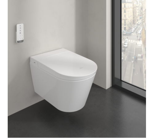 Унитаз-биде, Villeroy&Boch, Viclean, подвесной, шгв 400*609*430, цвет-альпийский белый