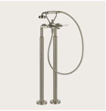 Смеситель для ванны и душа, Gessi, VENTI20, напольный, цвет-Finox Brushed Nickel