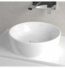 Раковина, Villeroy&Boch, Architectura, шгв 450*450*155, отверстия для смесителя-отсутствуют, цвет-альпийский белый