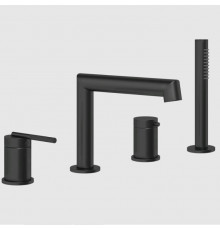 Смеситель для ванны и душа, Gessi, Ingranaggio, цвет-черный матовый