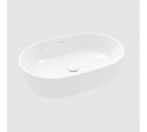 Раковина, Villeroy&Boch, Architectura, шгв 600*400*155, отверстия для смесителя-отсутствуют, CeramicPlus, цвет-альпийский белый