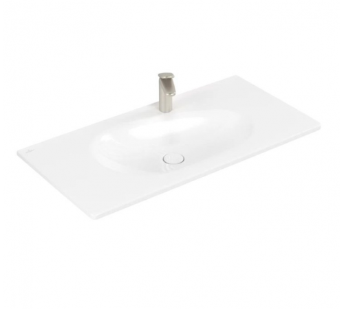 Раковина, Villeroy&Boch, Antao, шгв 1000*500*90, отверстия для смесителя-1, CeramicPlus, цвет-альпийский белый