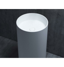 Раковина, Salini, Armonia, шгв 450*450*850, отверстия для смесителя-отсутствуют, D504, цвет-белый глянцевый