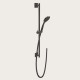 Душевой гарнитур, Gessi, Rilievo, 100, цвет-Black Metal Brushed PVD