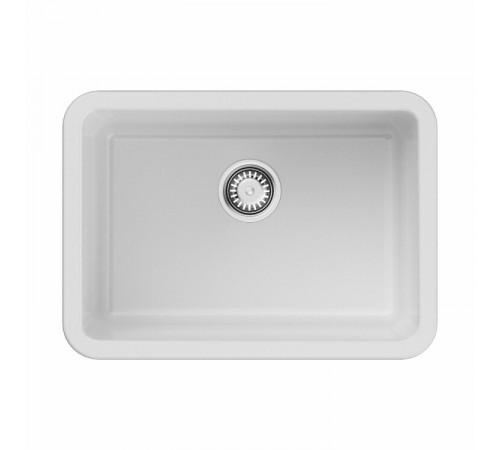 Мойка, OMOIKIRI, TORISHIMA, шгв 673*483*257, отверстия для смесителя-отсутствуют, цвет-белый глянцевый