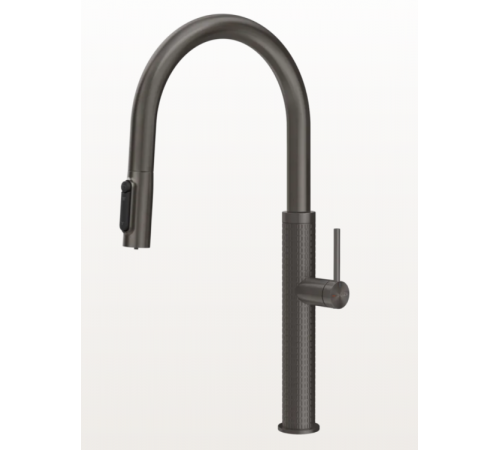 Смеситель для кухни, Gessi, Flessa, цвет-Black Metal Brushed PVD