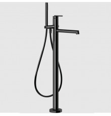 Смеситель для ванны и душа, Gessi, Ingranaggio, напольный, цвет-Black Metal PVD