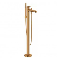 Смеситель для ванны и душа, Duravit, Wave, напольный, цвет-Brushed bronze