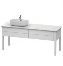 Тумба для консоли, Duravit, Luv, шгв 1733*570*743, раковина-необходимо заказать, цвет-белый шелковисто-матовый