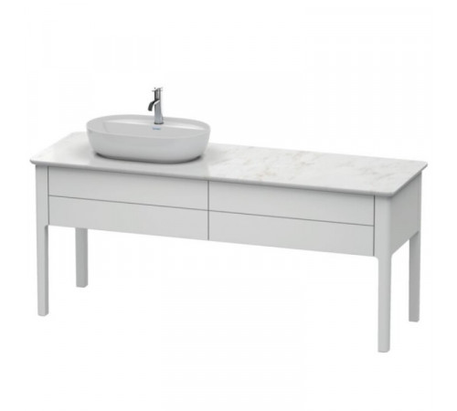 Тумба для консоли, Duravit, Luv, шгв 1733*570*743, раковина-необходимо заказать, цвет-белый шелковисто-матовый