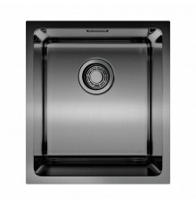 Мойка, OMOIKIRI, Tadzava, шгв 390*440*200, отверстия для смесителя-отсутствуют, цвет-вороненая сталь