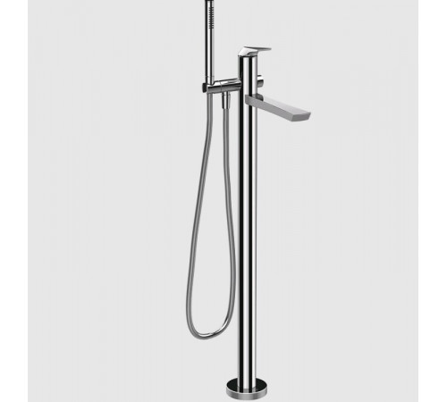 Смеситель для ванны и душа, Gessi, Ventaglio, напольный, цвет-хром