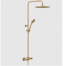 Душевая стойка, Gessi, Minimalistic shower, цвет-Warm Bronze Brushed PVD