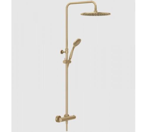 Душевая стойка, Gessi, Minimalistic shower, цвет-Warm Bronze Brushed PVD