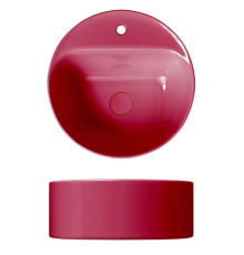 Раковина, Scarabeo, Skinny, шгв 400*400*150, отверстия для смесителя-1, цвет-Cherry glossy