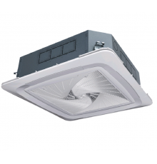 FCB-058B CN2B, Фанкойл, Haier, кассетный, 2-х трубный, с круговым потоком, с ИК пультом, без панели, тип дефекта - выставочный образец (возврат с выставки), дефект заводской упаковки (вскрыта коробка)