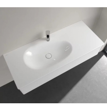 Раковина, Villeroy&Boch, Antao, шгв 1200*500*90, отверстия для смесителя-1, CeramicPlus, цвет-альпийский белый