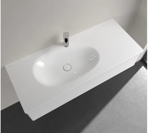 Раковина, Villeroy&Boch, Antao, шгв 1200*500*90, отверстия для смесителя-1, CeramicPlus, цвет-альпийский белый