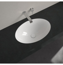 Раковина, Villeroy&Boch, Loop&Friends, шгв 560*380*225, отверстия для смесителя-отсутствуют, CeramicPlus, цвет-альпийский белый
