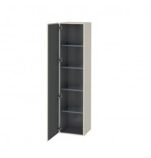 Шкаф-пенал, Duravit, L-Cube, шгв 400*363*1760, петли-слева, цвет-серо-коричневый матовый