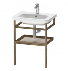 Консоль-полотенцедержатель, Duravit, Durastyle, шгв 590*440*805, с полкой в цвете-серо-коричневый матовый, цвет корпуса-американский орех