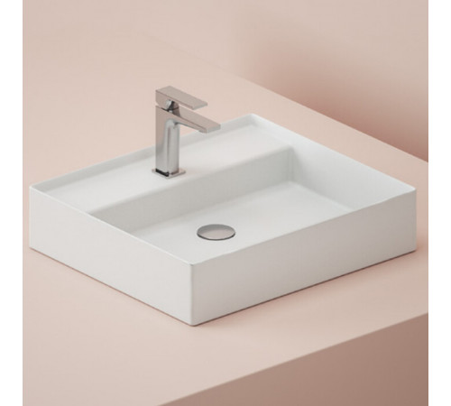 Раковина, Artceram, Scalino, шгв 550*480*115, отверстия для смесителя-1 сквозное, 2 промаркированных, цвет-белый глянцевый (Товар заказной, возврату не подлежит)