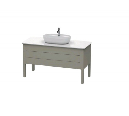 Тумба для консоли, Duravit, Luv, шгв 1388*570*743, раковина-необходимо заказать, цвет-каменно-серый шелковисто-матовый