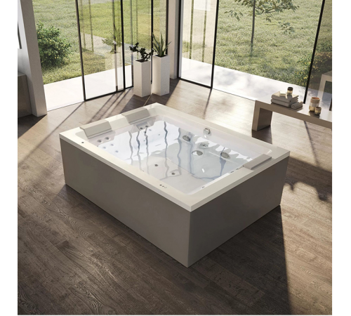 Гидромассажная ванна, Jacuzzi, Sharp Extra, шгв 2000*1500*650, Rainbow + Clean System, цвет-белый