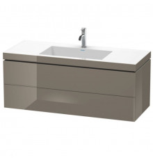Тумба под раковину, Duravit, L-Cube, шгв 1200*480*500, раковина-в комплекте, цвет-фланелево-серый глянцевый