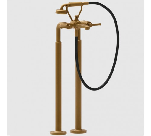 Смеситель для ванны и душа, Gessi, VENTI20, напольный, цвет-Antique Brass