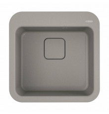 Мойка, OMOIKIRI, Tasogare, шгв 510*510*210, отверстия для смесителя-3 промаркированных, цвет-Leningrad grey