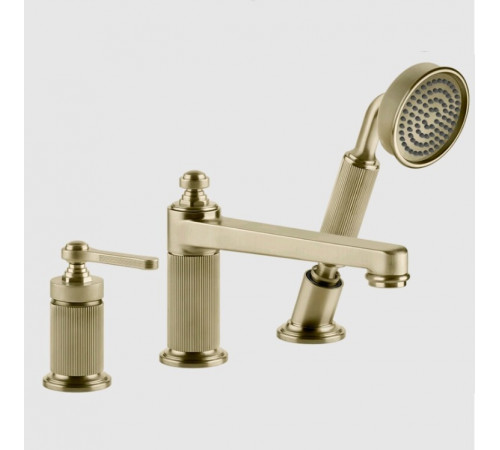 Смеситель для ванны и душа, Gessi, VENTI20, цвет-Brushed Brass PVD