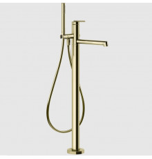 Смеситель для ванны и душа, Gessi, Ingranaggio, напольный, цвет-Brass PVD