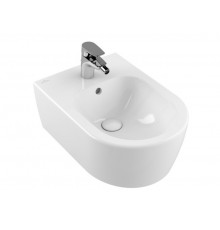 Биде, Villeroy&Boch, Avento, подвесной, шгв 370*530*215, CeramicPlus, цвет-альпийский белый